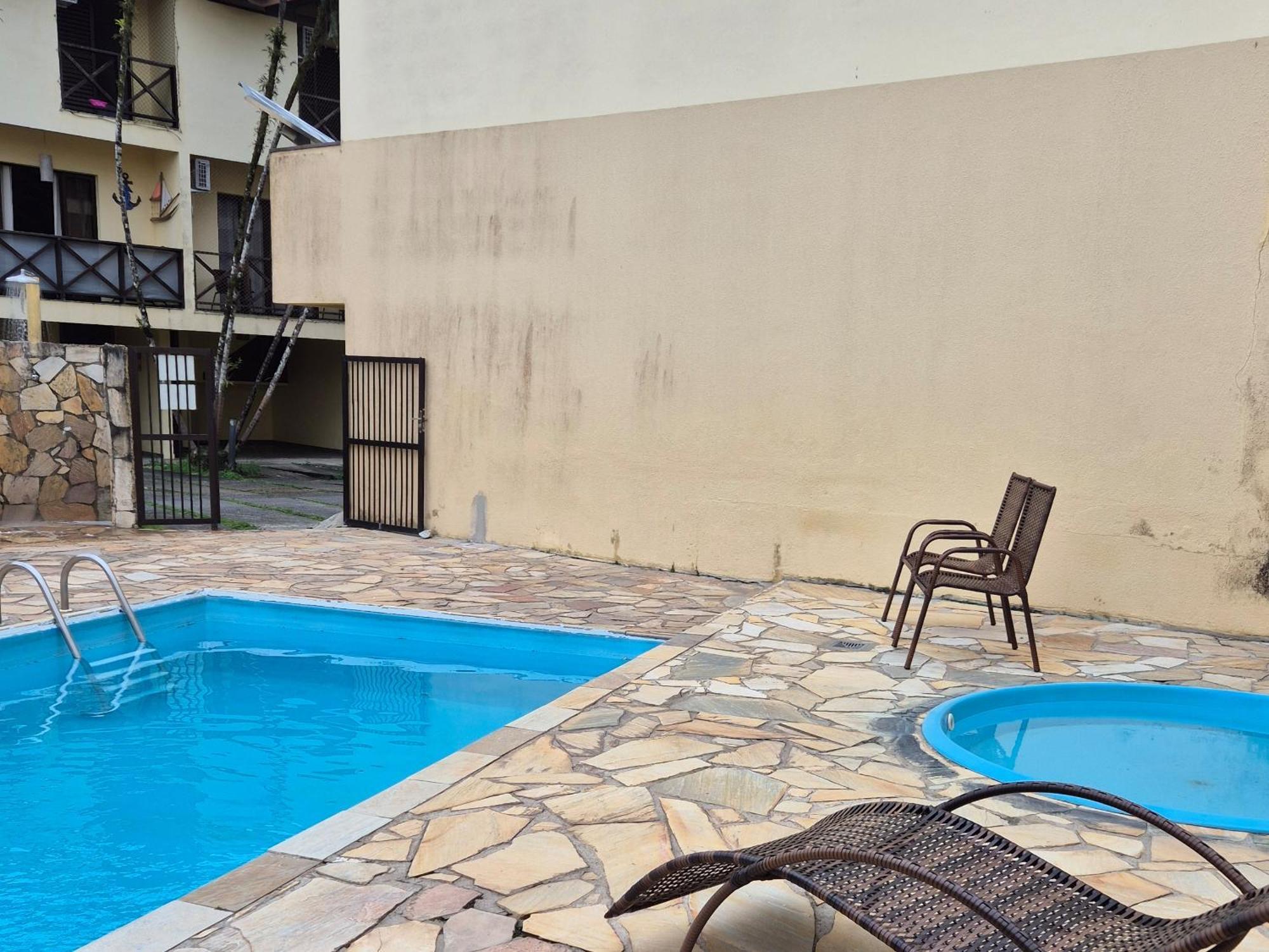 Casa 7 Em Ubatuba No Centro Condominio Com Piscina E Churrasqueira Esterno foto